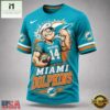 Miami Dolphins NFL Popeye Bold Cartoon Athletes 3D T Shirt, NFL Sporty Shirt Miami Dolphins Nfl Popeye Bold Cartoon Athletes 3D T Shirt
