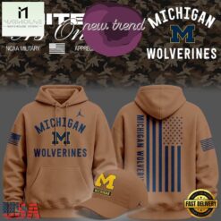 Michigan Wolverines Jordan 2026 Military Appreciation Night Camo Hoodie, Hot 3D Shirt Trend Michigan Wolverines Jordan 2026 Military Appreciation Night Camo Hoodie