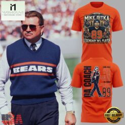 Mike Ditka Chicago Bears 2026 T Shirt, Hot 3D Shirt Trend Mike Ditka Chicago Bears 2026 T Shirt