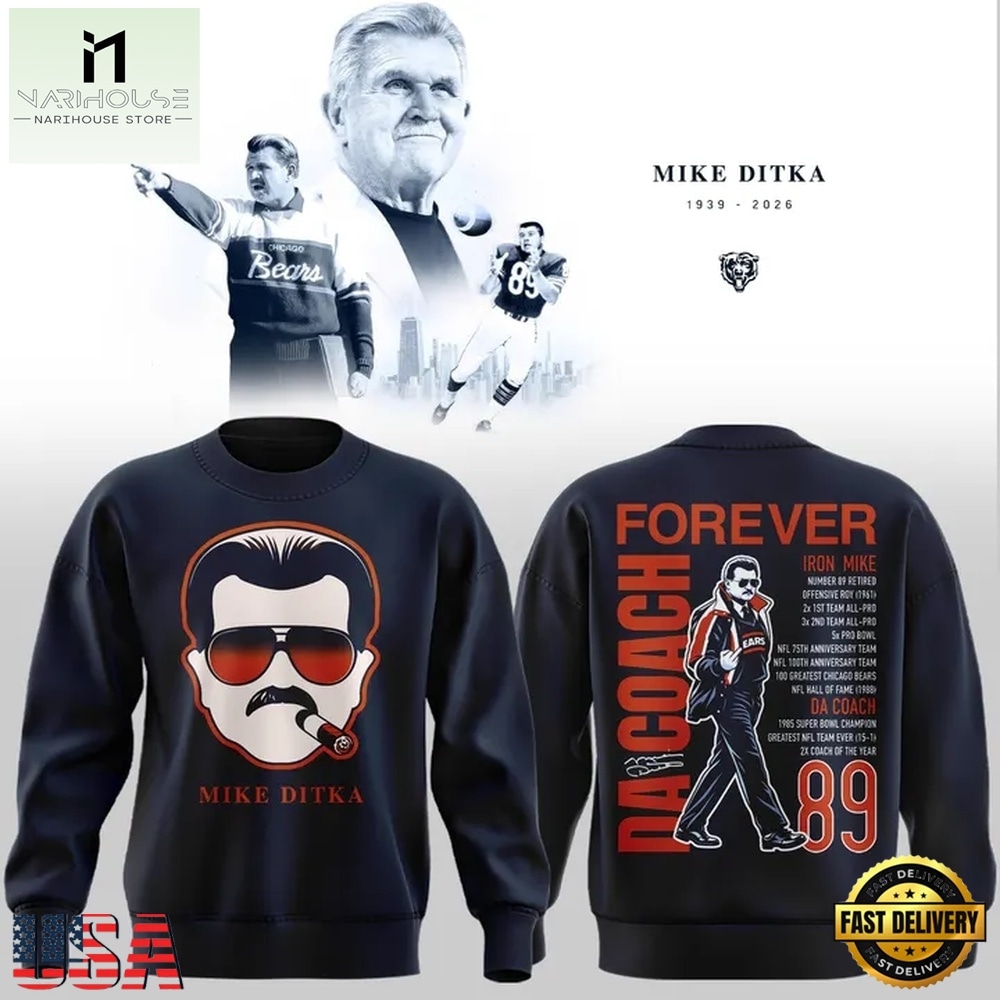 Mike Ditka Forever Chicago Bears Paying Tribute to Da Coach Limited Edition Sweatshirt, Hot 3D Shirt Trend Mike Ditka Forever Chicago Bears Paying Tribute to Da Coach Limited Edition Sweatshirt, Hot 3D Shirt Trend