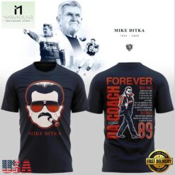 Mike Ditka Forever Chicago Bears Paying Tribute to Da Coach T Shirt, Hot 3D Shirt Trend Mike Ditka Forever Chicago Bears Paying Tribute TO DA Coach T Shirt
