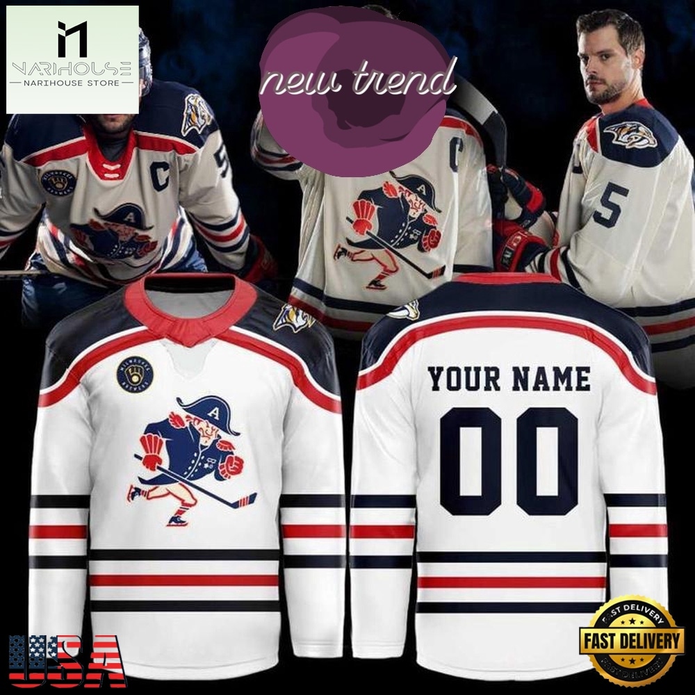 Milwaukee Admirals Fauxback Throwback Night Limited Edition Custom Hockey Jersey, Hot 3D Shirt Trend Milwaukee Admirals Fauxback Throwback Night Limited Edition Custom Hockey Jersey, Hot 3D Shirt Trend
