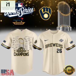 Milwaukee Brewers 2026 World Series Champions Baseball Jersey, Stylish Baseball Jersey Milwaukee Brewers 2026 World Series Champions Baseball Jersey