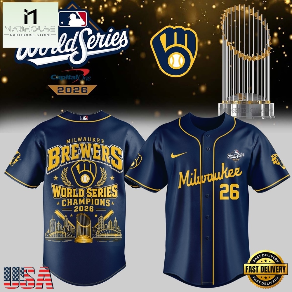 Milwaukee Brewers 2026 World Series Champions Jersey Shirt, Stylish Baseball Jersey Milwaukee Brewers 2026 World Series Champions Jersey Shirt, Stylish Baseball Jersey