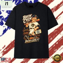 Milwaukee Brewers Brew Crew World Series Bound Brew Lieve It T Shirt, Stylish 2D Graphic Shirt Milwaukee Brewers Brew Crew World Series Bound Brew Lieve IT T Shirt