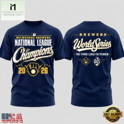 Milwaukee Brewers National League Champions 2026 3D Shirt, Hot 3D Shirt Trend Milwaukee Brewers National League Champions 2026 3D Shirt