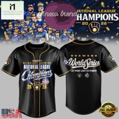 Milwaukee Brewers NLCS Champions 2026 Limited Edition Baseball Jersey, Stylish Baseball Jersey Milwaukee Brewers Nlcs Champions 2026 Limited Edition Baseball Jersey
