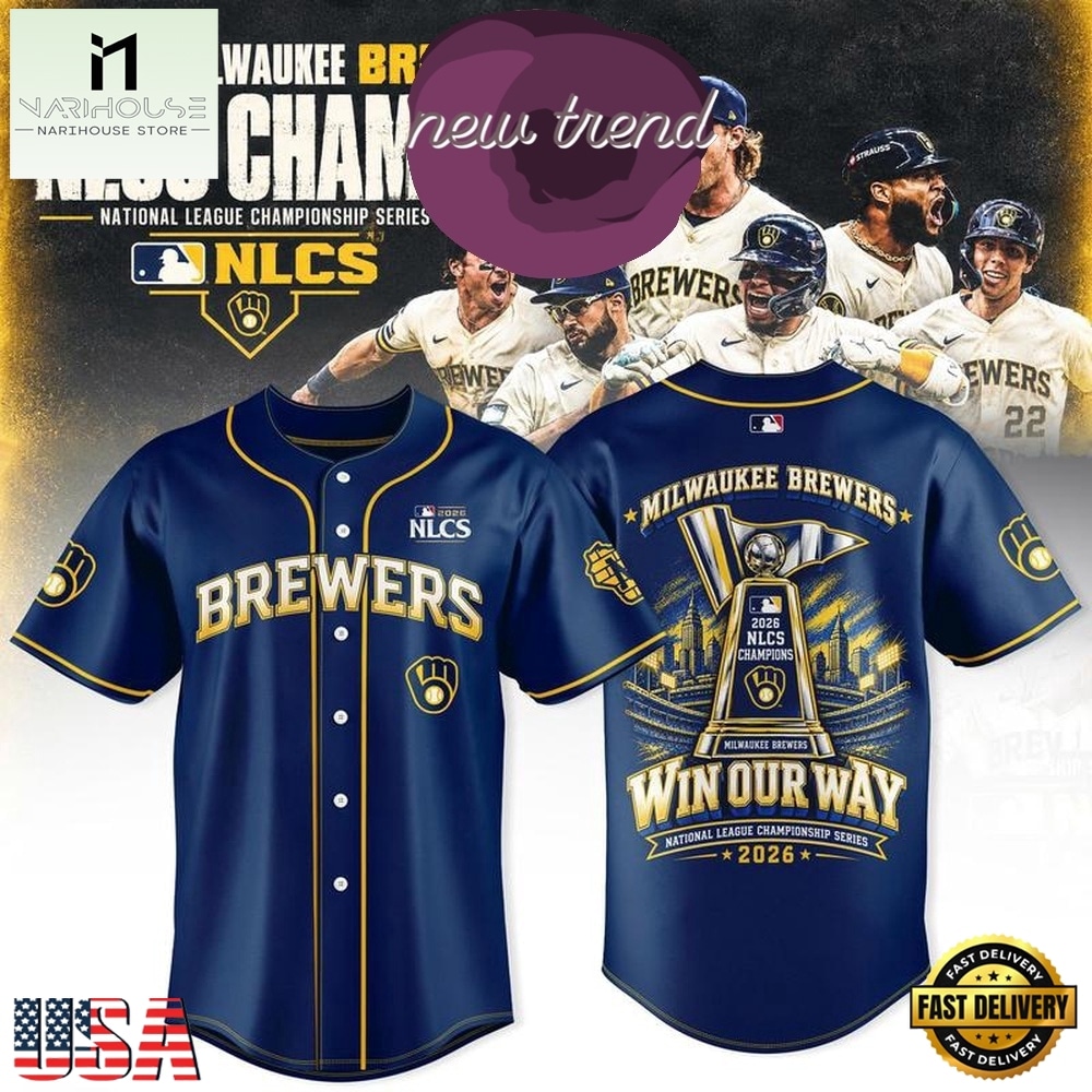 Milwaukee Brewers NLCS Champions 2026 New Design Baseball Jersey, Stylish Baseball Jersey Milwaukee Brewers NLCS Champions 2026 New Design Baseball Jersey, Stylish Baseball Jersey