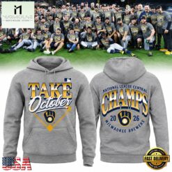 Milwaukee Brewers Take October 2026 NL Central Champions Gray Hoodie, Hot 3D Shirt Trend Milwaukee Brewers Take October 2026 NL Central Champions Gray Hoodie