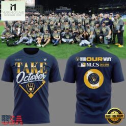 Milwaukee Brewers Take October NLCS Bound Win Our Way 2026 Limited Edition 3D Shirt, Hot 3D Shirt Trend Milwaukee Brewers Take October Nlcs Bound Win Our Way 2026 Limited Edition 3D Shirt