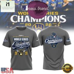 Milwaukee Brewers World Series Champions 2026 3D Shirt, Hot 3D Shirt Trend Milwaukee Brewers World Series Champions 2026 3D Shirt