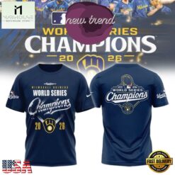 Milwaukee Brewers World Series Champions 2026 Graphic T Shirt, Hot 3D Shirt Trend Milwaukee Brewers World Series Champions 2026 Graphic T Shirt