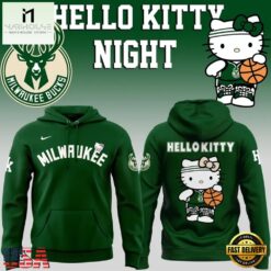 Milwaukee Bucks x Hello Kitty Night 2026 Limited Edition Hoodie, Popular 3D Music Tee Milwaukee Bucks X Hello Kitty Night 2026 Limited Edition Hoodie