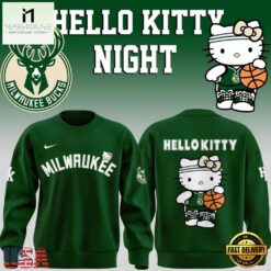Milwaukee Bucks x Hello Kitty Night 2026 Special Edition Sweatshirt, Popular 3D Music Tee Milwaukee Bucks X Hello Kitty Night 2026 Special Edition Sweatshirt