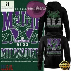 Milwaukee Bucks x The Maine The Tour Next Door 2026 Hoodie, Hot 3D Shirt Trend Milwaukee Bucks X The Maine The Tour Next Door 2026 Hoodie