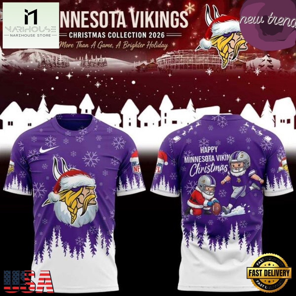 Minnesota Vikings Christmas Collection 2026 T Shirt, Hot 3D Shirt Trend Minnesota Vikings Christmas Collection 2026 T Shirt, Hot 3D Shirt Trend