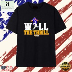 Minnesota Vikings Justin Jefferson 18 Will the Thrill T Shirt, Stylish 2D Graphic Shirt Minnesota Vikings Justin Jefferson 18 Will The Thrill T Shirt