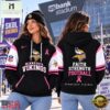 Minnesota Vikings NFL Breast Cancer Awareness Hoodie, Faith Strength Football 3D Shirt, NFL Sporty Shirt Minnesota Vikings Nfl Breast Cancer Awareness Hoodie Faith Strength Football 3D Shirt