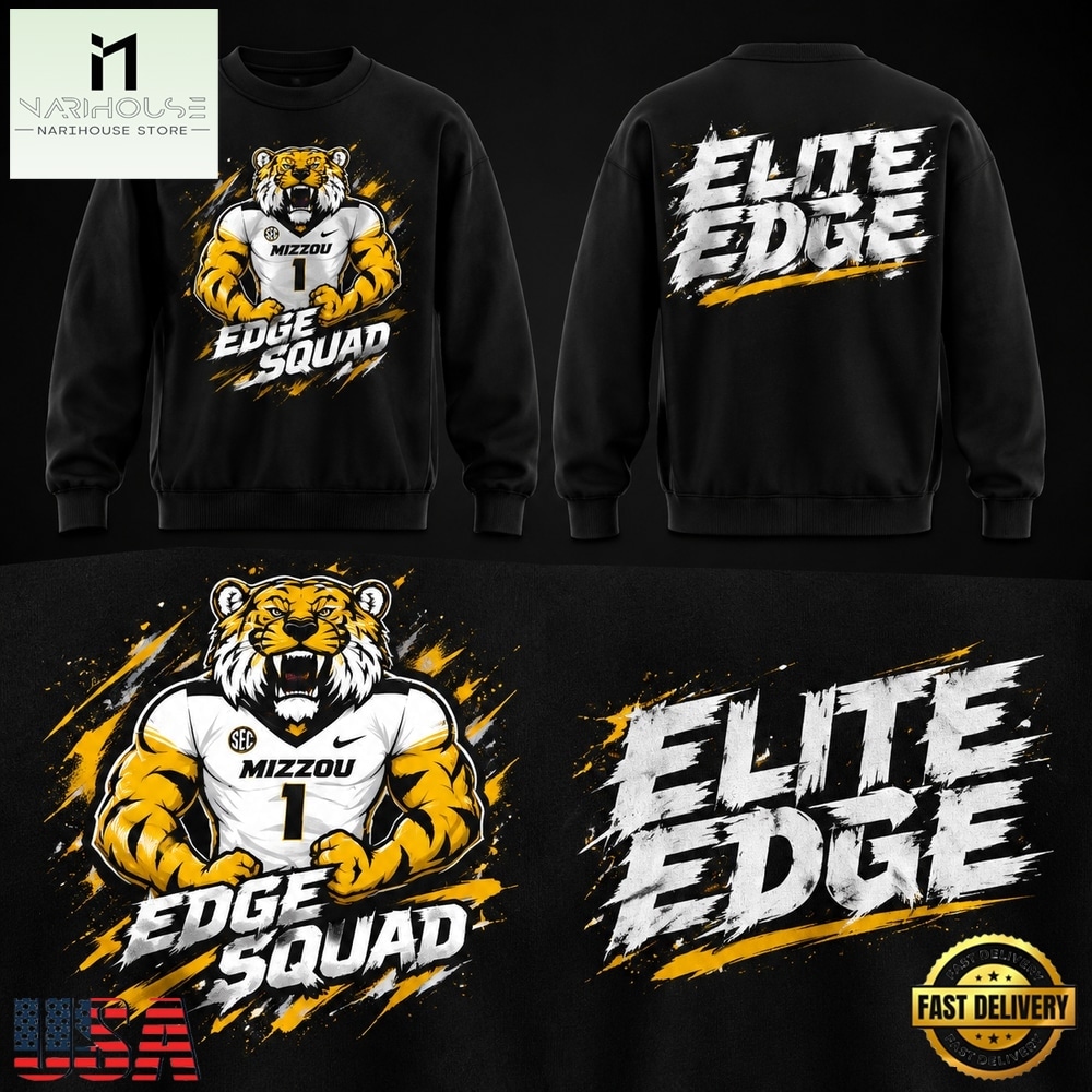 Missouri Tigers Edge Squad 2026 Black Graphic Sweatshirt, Hot 3D Shirt Trend Missouri Tigers Edge Squad 2026 Black Graphic Sweatshirt, Hot 3D Shirt Trend
