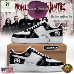 Motionless In White The Sweat and Blood Tour 2026 Air Force 1 Shoes Sneakers, Music Artist AF1 Shoes Motionless IN White The Sweat And Blood Tour 2026 Air Force 1 Shoes Sneakers