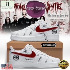 Motionless In White The Sweat and Blood Tour 2026 Signature Air Force 1 Shoes Sneakers, Music Artist AF1 Shoes Motionless IN White The Sweat And Blood Tour 2026 Signature Air Force 1 Shoes Sneakers