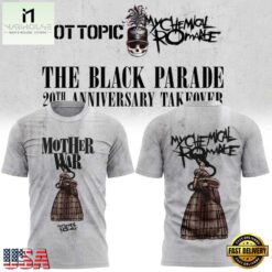 My Chemical Romance The Black Parade 20th Anniversary 2026 Graphic Design T Shirt, Popular 3D Music Tee MY Chemical Romance The Black Parade 20th Anniversary 2026 Graphic Design T Shirt