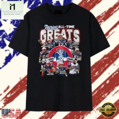 New England Patriots All Time Greats Players Signature Football T Shirt, Stylish 2D Graphic Shirt New England Patriots All Time Greats Players Signature Football T Shirt