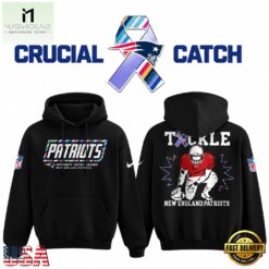 New England Patriots Crucial Catch Intercept Cancer 2026 Hoodie, Hot 3D Shirt Trend New England Patriots Crucial Catch Intercept Cancer 2026 Hoodie