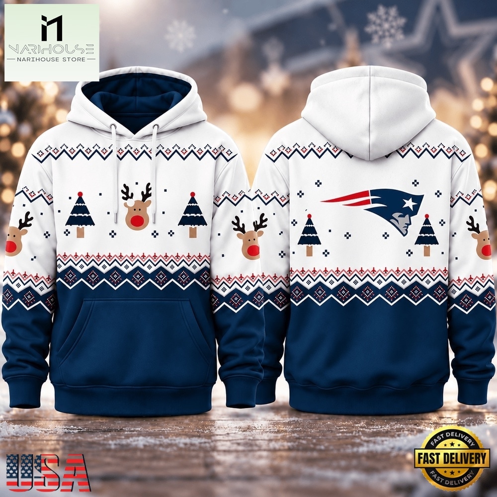 New England Patriots NFL Christmas Game Day Hoodie Shirt, NFL Sporty Shirt New England Patriots NFL Christmas Game Day Hoodie Shirt, NFL Sporty Shirt