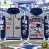 New England Patriots NFL Gridiron Heritage Zip Hoodie, NFL Sporty Shirt New England Patriots Nfl Gridiron Heritage Zip Hoodie