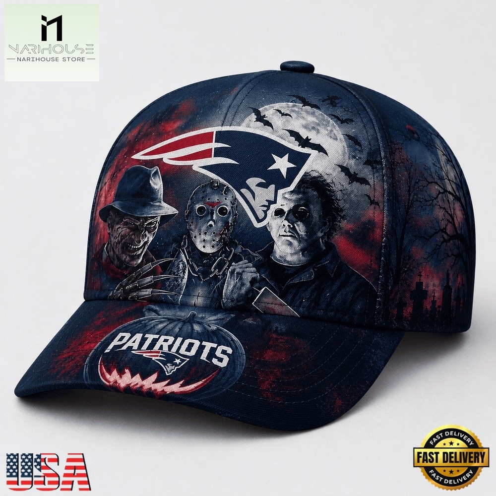 New England Patriots NFL Horror Night Halloween 2026 Design Classic Cap, NFL Trendy Cap New England Patriots NFL Horror Night Halloween 2026 Design Classic Cap, NFL Trendy Cap