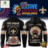 New Orleans Saints Native American Heritage Month Custom Name Hoodie, Hot 3D Shirt Trend New Orleans Saints Native American Heritage Month Custom Name Hoodie