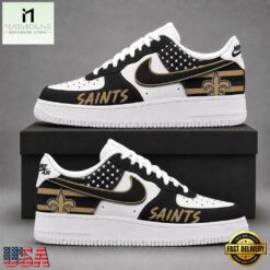 New Orleans Saints NFL American Flag Football Team Limited Air Force 1 Shoes Sneakers, NFL Team AF1 Shoes New Orleans Saints Nfl American Flag Football Team Limited Air Force 1 Shoes Sneakers