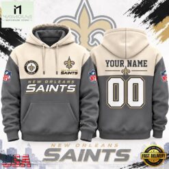 New Orleans Saints NFL Custom Varsity Colorblock Pullover Hoodie, NFL Sporty Shirt New Orleans Saints Nfl Custom Varsity Colorblock Pullover Hoodie