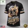 New Orleans Saints NFL Popeye Bold Cartoon Athletes 3D T Shirt, NFL Sporty Shirt New Orleans Saints Nfl Popeye Bold Cartoon Athletes 3D T Shirt