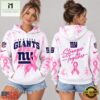 New York Giants NFL Pink Ribbon Stronger Together Breast Cancer Awareness Hoodie, NFL Sporty Shirt New York Giants Nfl Pink Ribbon Stronger Together Breast Cancer Awareness Hoodie