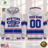 New York Giants NFL Varsity Stripe Zip Hoodie, NFL Sporty Shirt New York Giants Nfl Varsity Stripe Zip Hoodie