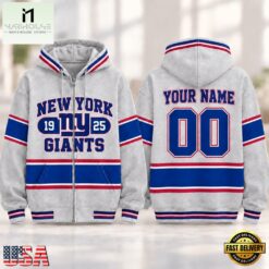 New York Giants NFL Varsity Stripe Zip Hoodie, NFL Sporty Shirt New York Giants Nfl Varsity Stripe Zip Hoodie