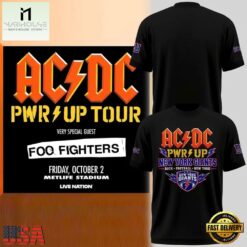 New York Giants x ACDC 2026 T Shirt, Popular 3D Music Tee New York Giants X Acdc 2026 T Shirt