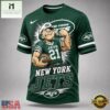 New York Jets NFL Popeye Bold Cartoon Athletes 3D T Shirt, NFL Sporty Shirt New York Jets Nfl Popeye Bold Cartoon Athletes 3D T Shirt