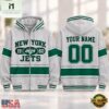 New York Jets NFL Varsity Stripe Zip Hoodie, NFL Sporty Shirt New York Jets Nfl Varsity Stripe Zip Hoodie