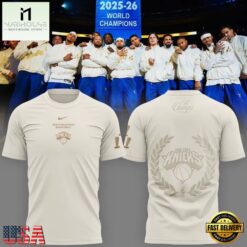 New York Knicks Champions night in the city 2025 26 T Shirt, Hot 3D Shirt Trend New York Knicks Champions Night IN The City 2025 26 T Shirt
