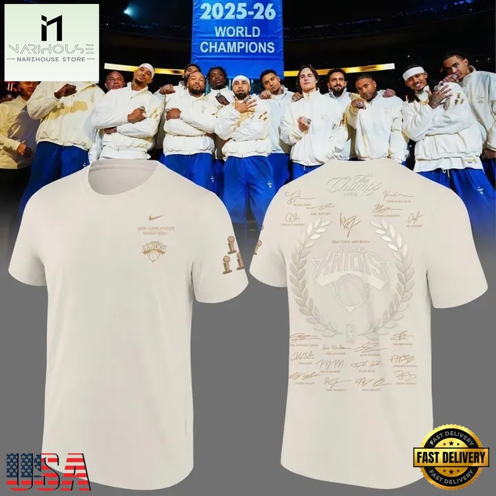 New York Knicks Champions night in the city Signatures 2026 T Shirt, Hot 3D Shirt Trend New York Knicks Champions night in the city Signatures 2026 T Shirt, Hot 3D Shirt Trend