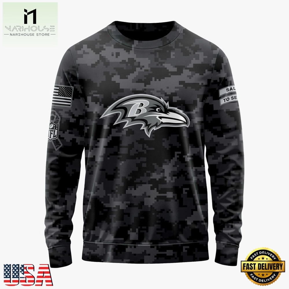 NFL Baltimore Ravens Special 2026 27 Salute To Service Design Hoodie, T Shirt, Sweatshirt, NFL Sporty Shirt NFL Baltimore Ravens Special 2026 27 Salute To Service Design Hoodie, T Shirt, Sweatshirt, NFL Sporty Shirt