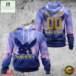 NFL Baltimore Ravens Special Realistic Design Hoodie, T Shirt, Sweatshirt, NFL Sporty Shirt Nfl Baltimore Ravens Special Realistic Design Hoodie T Shirt Sweatshirt 1