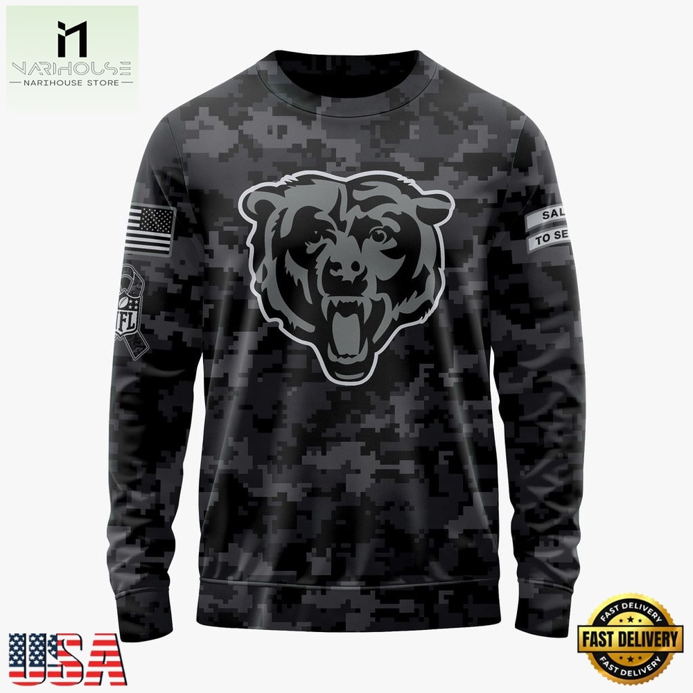 NFL Chicago Bears Special 2026 27 Salute To Service Design Hoodie, T Shirt, Sweatshirt, NFL Sporty Shirt NFL Chicago Bears Special 2026 27 Salute To Service Design Hoodie, T Shirt, Sweatshirt, NFL Sporty Shirt