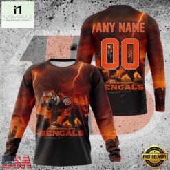 NFL Cincinnati Bengals Special Realistic Design Hoodie, T Shirt, Sweatshirt, NFL Sporty Shirt Nfl Cincinnati Bengals Special Realistic Design Hoodie T Shirt Sweatshirt 2