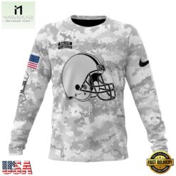 NFL Cleveland Browns Arctic Camo Salute To Service 2026 Design Hoodie, T Shirt, Sweatshirt, NFL Sporty Shirt Nfl Cleveland Browns Arctic Camo Salute TO Service 2026 Design Hoodie T Shirt Sweatshirt 2