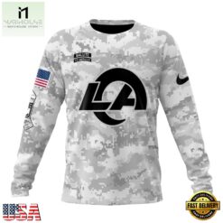 NFL Los Angeles Rams Arctic Camo Salute To Service 2026 Design Hoodie, T Shirt, Sweatshirt, NFL Sporty Shirt Nfl Los Angeles Rams Arctic Camo Salute TO Service 2026 Design Hoodie T Shirt Sweatshirt 2