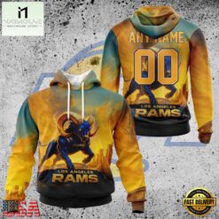NFL Los Angeles Rams Special Realistic Design Hoodie, T Shirt, Sweatshirt, NFL Sporty Shirt Nfl Los Angeles Rams Special Realistic Design Hoodie T Shirt Sweatshirt 1